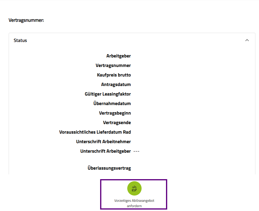 Ablöseangebot anfordern Button