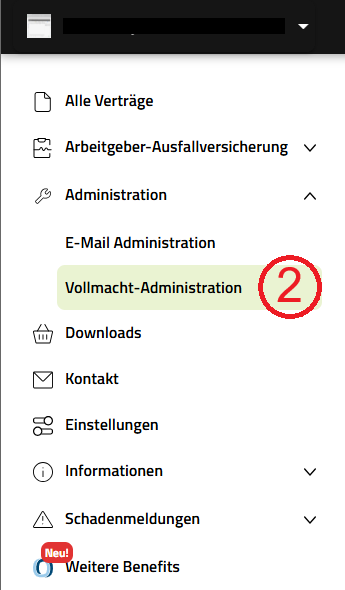 Vollmacht-Administration