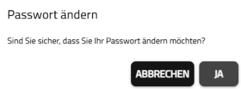 Screenshot Passwort ändern